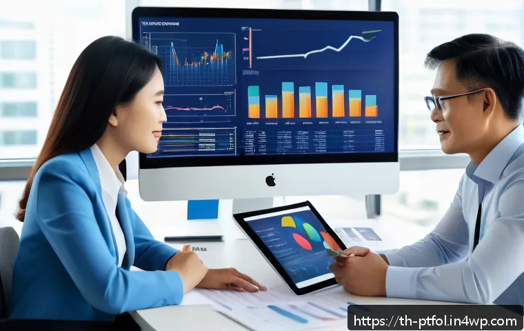 보험 포트폴리오의 안정성을 높이는 방법 - A professional Thai financial advisor consulting with a middle-aged Thai couple in a modern office s...